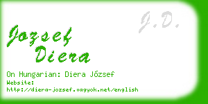 jozsef diera business card